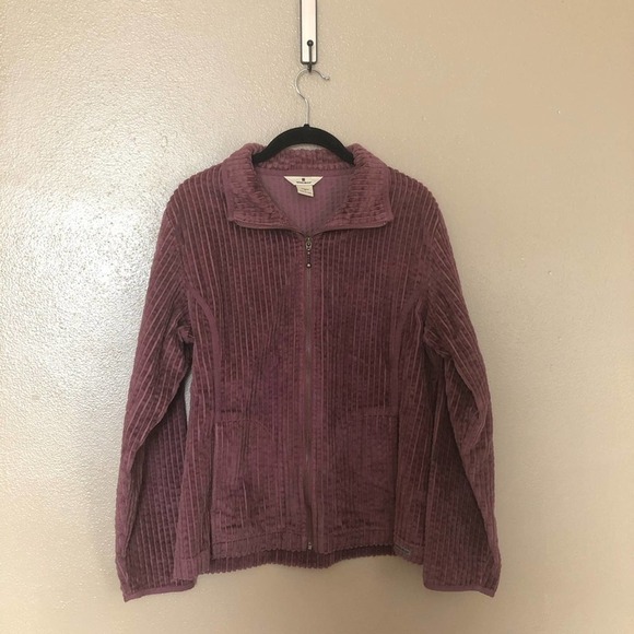 Woolrich Hazelberry Textured Track Jacket Size M - Picture 1 of 6